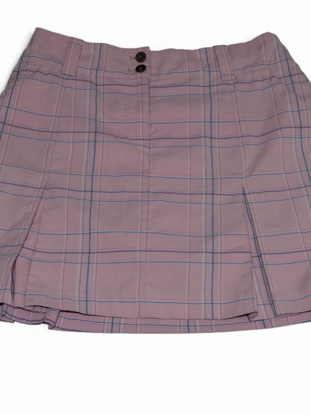 Nike Pink Plaid Mini Skort